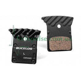 Дисковые тормозные колодки BUCKLOS L05A-RF керамические с радиатором для Shimano
