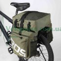 Сумка на багажник велобаул Roswheel Expedition 14892-G зеленый на 37 литров